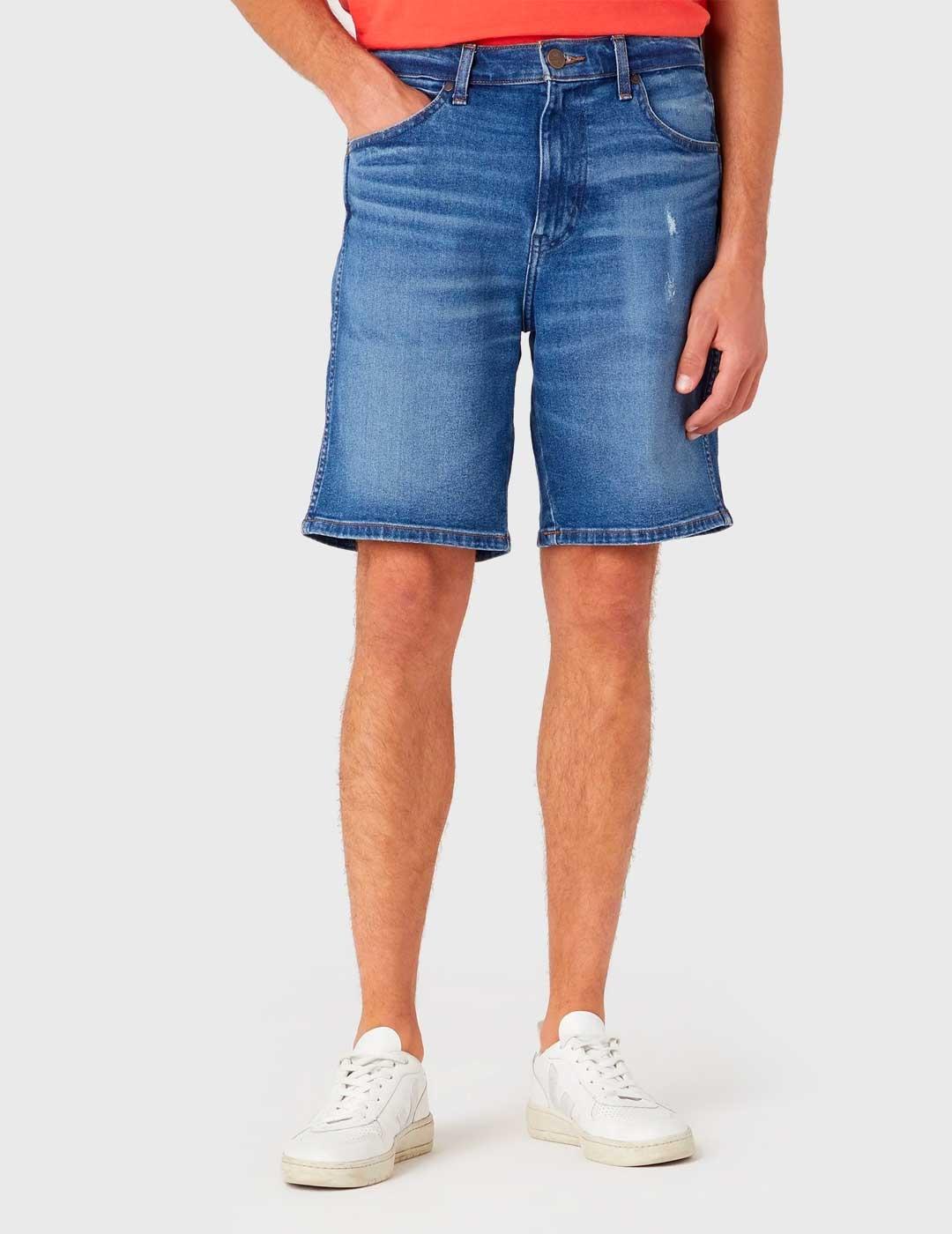 Pantalones cortos Wrangler Frontier azules para hombre