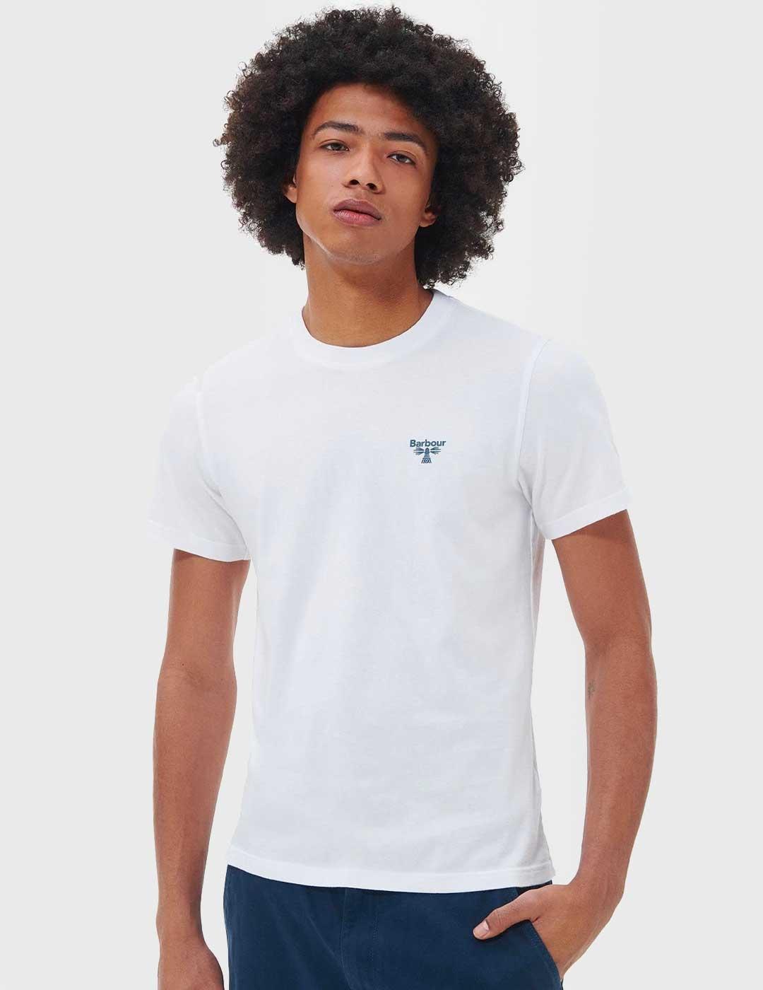 Camiseta Barbour Brathay blanca para hombre