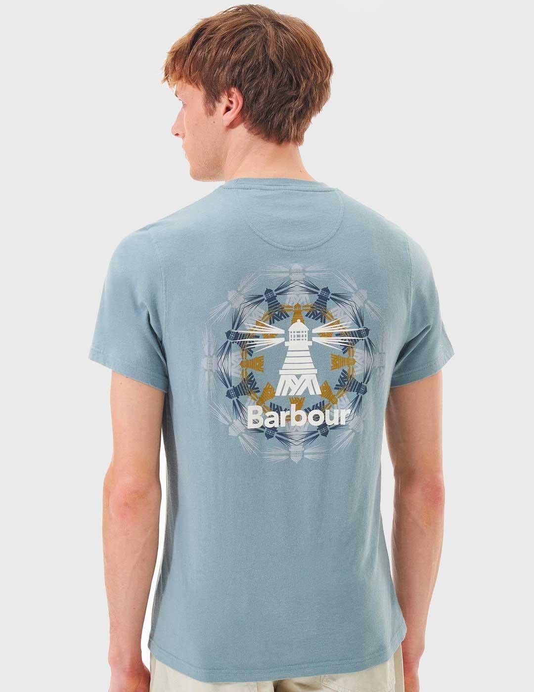 Camiseta Barbour Brathay azul para hombre