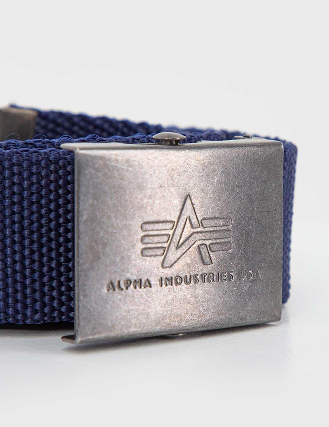 Cinturón Alpha Industries Heavy Duty Belt azul unisex