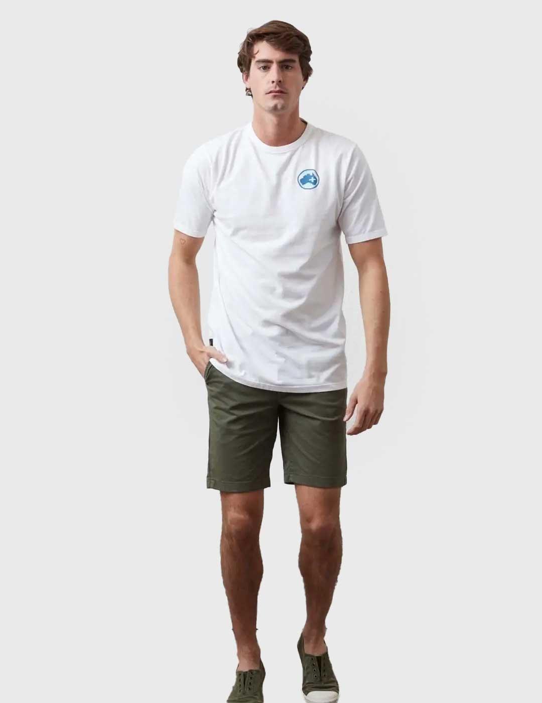 Altonadock Camiseta blanca para hombre