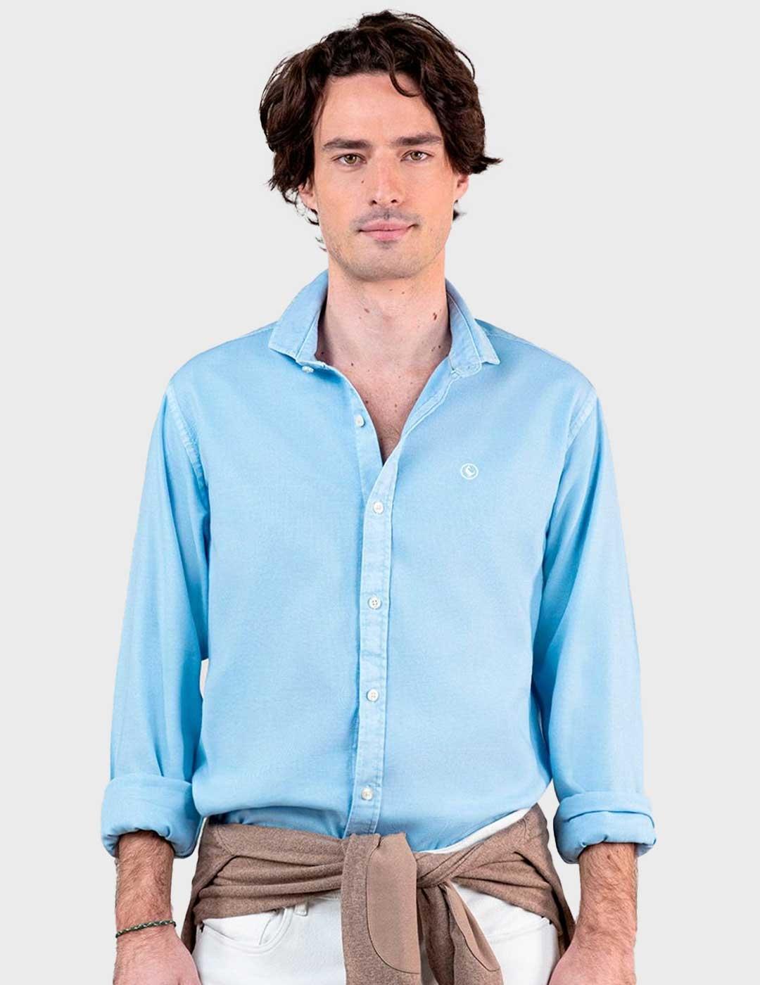 El Ganso Garment Camisa Lisa azul para hombre