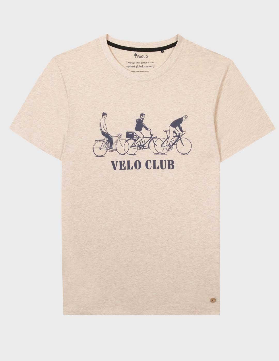 Fagou Arcy Vélo Club Camiseta beige para hombre
