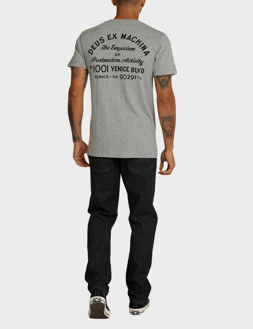 Deus Ex Machina Venice Address Camiseta gris para hombre