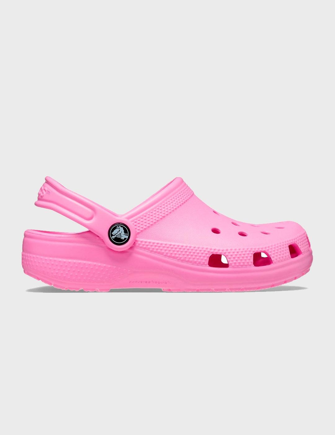 Zuecos Crocs Classic Clog rosa para mujer y niño