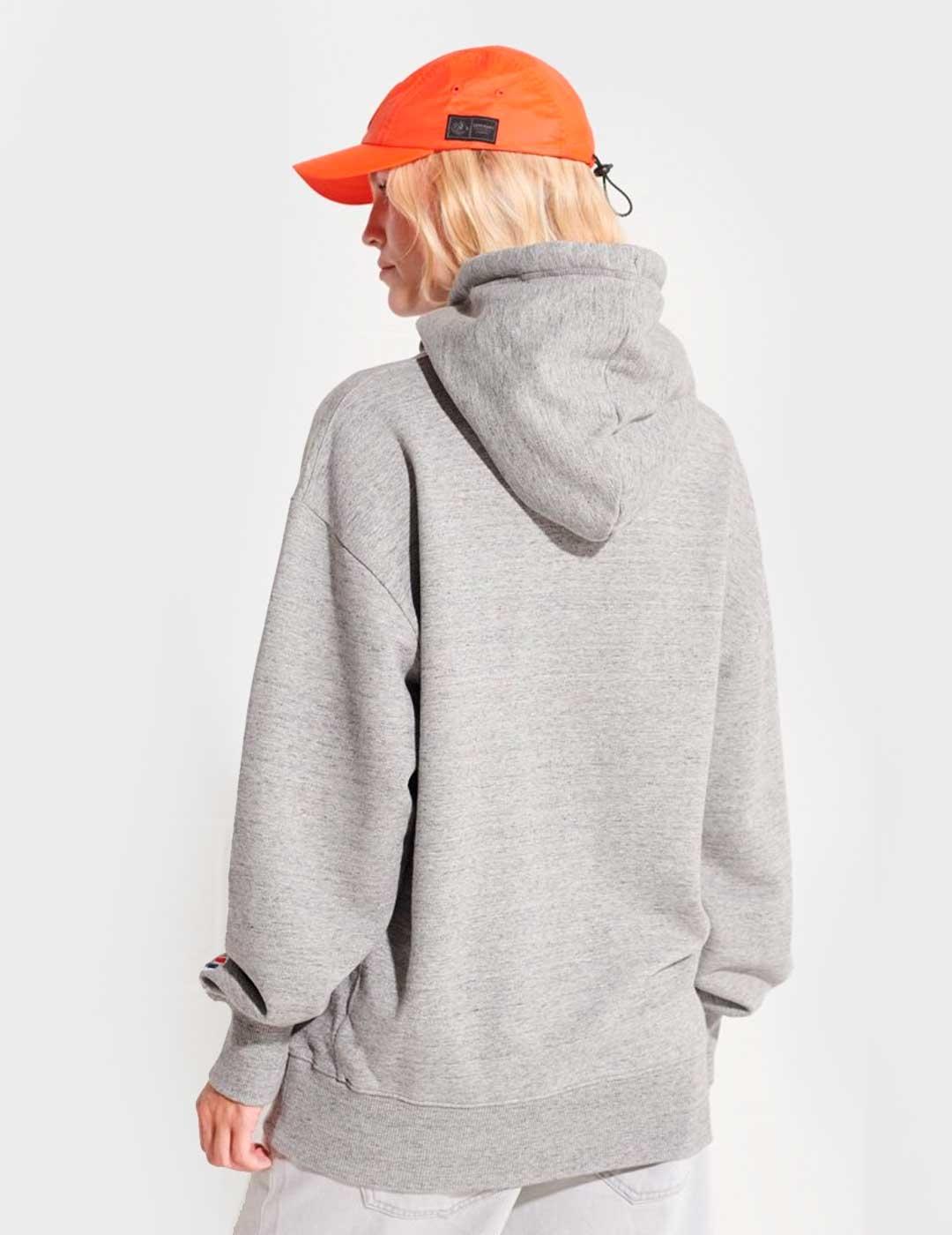 Sudadera Superdry City College Oversized gris para mujer