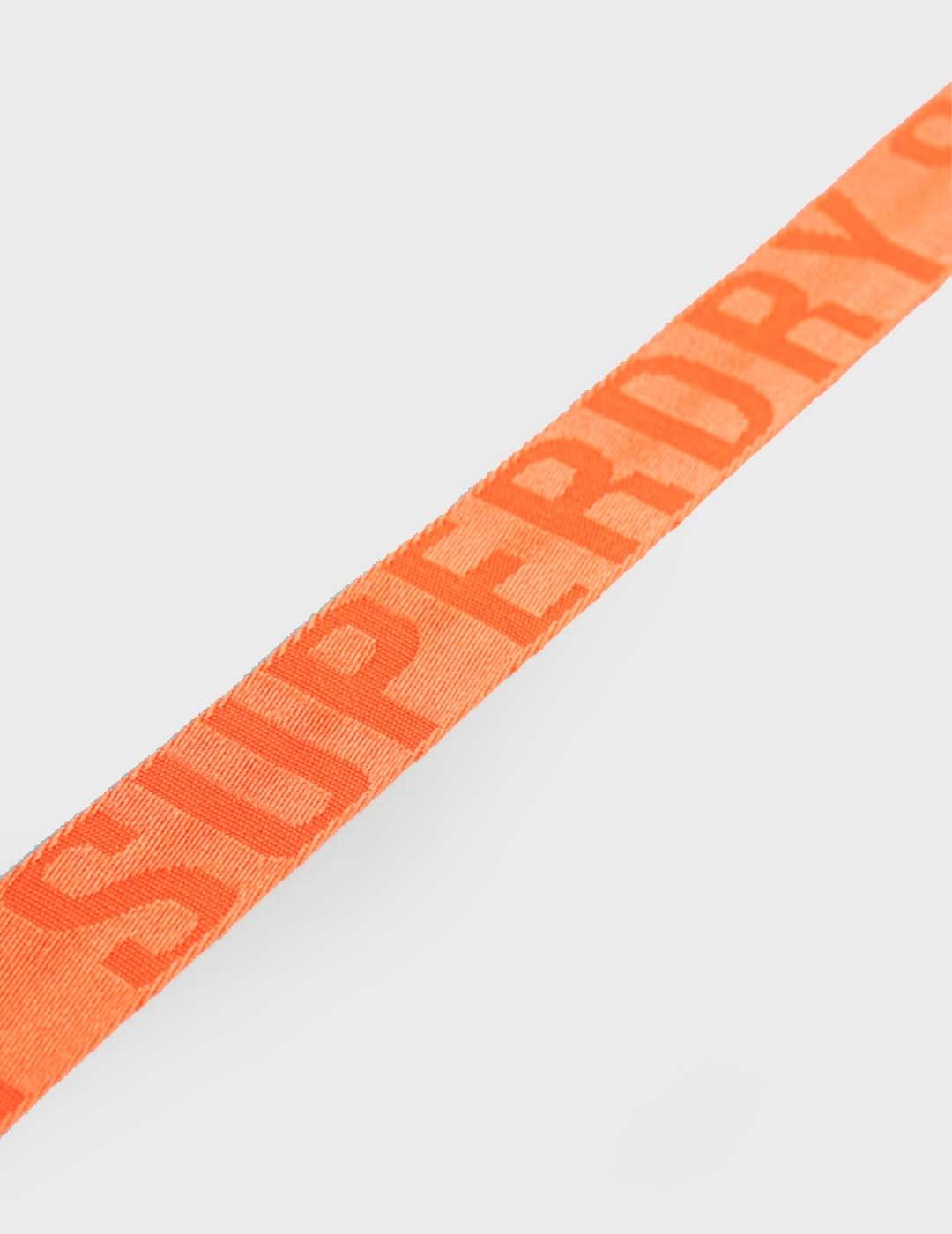 Cinturón Superdry Vintage Webbing naranja unisex