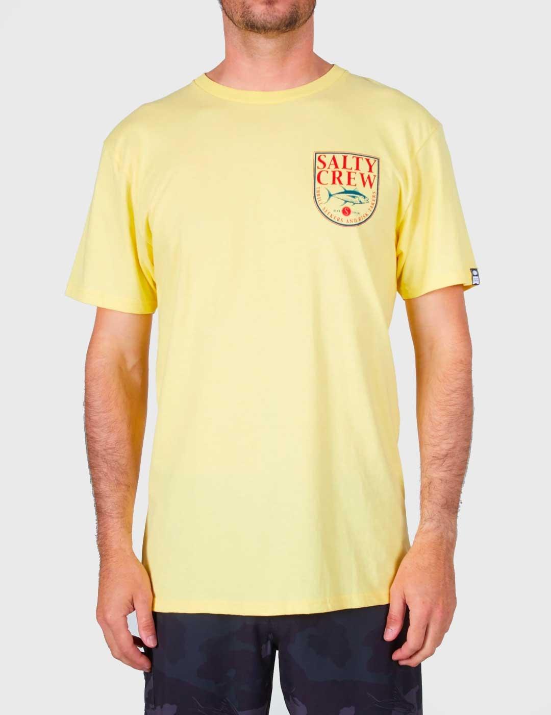 Camiseta Salty Crew Current Standard amarilla para hombre