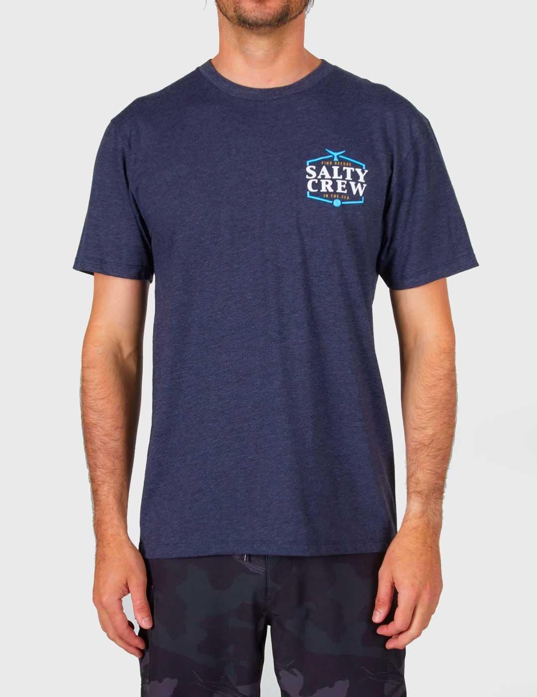 Camiseta Salty Crew Skipjack azul para hombre