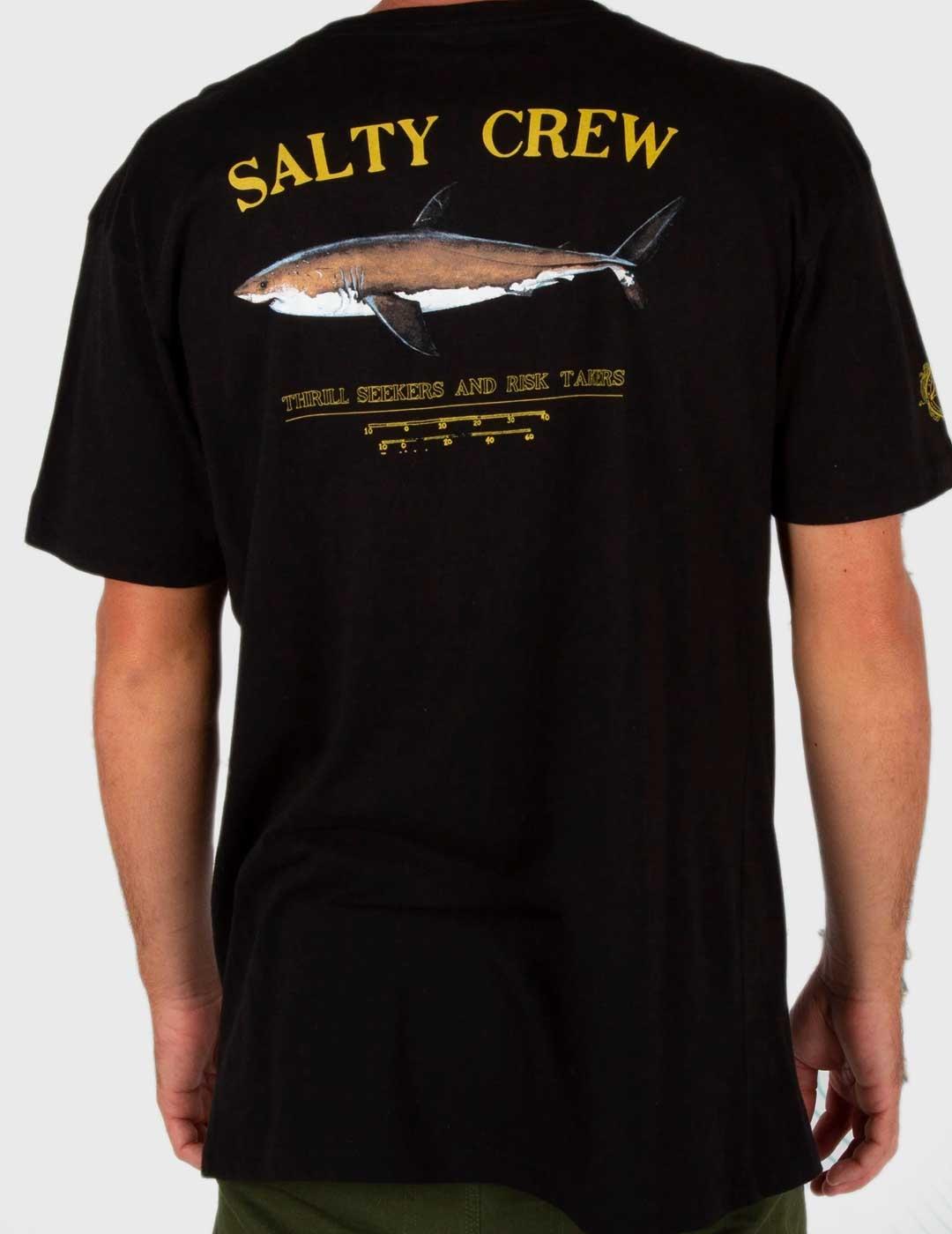 Camiseta Salty Crew Bruce negra para hombre