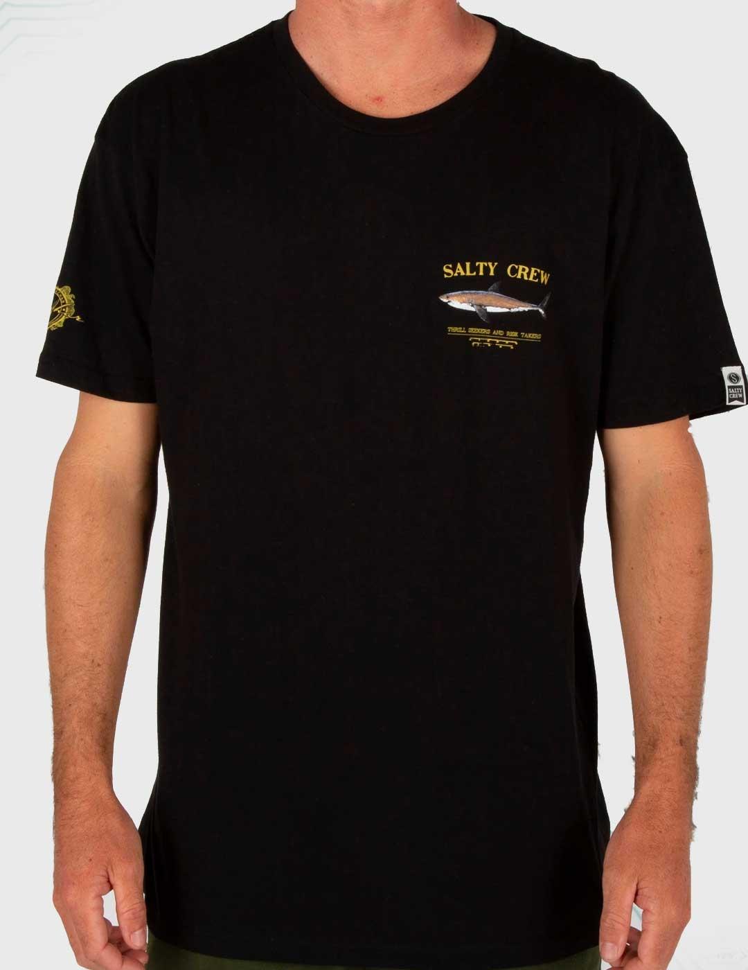 Camiseta Salty Crew Bruce negra para hombre