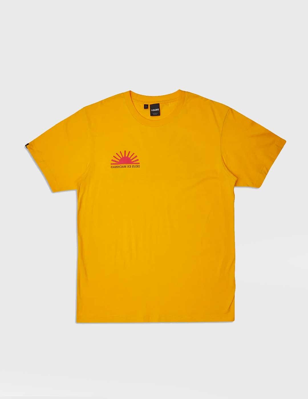 Camiseta Deus Ex Machina Sunflare amarilla para hombre