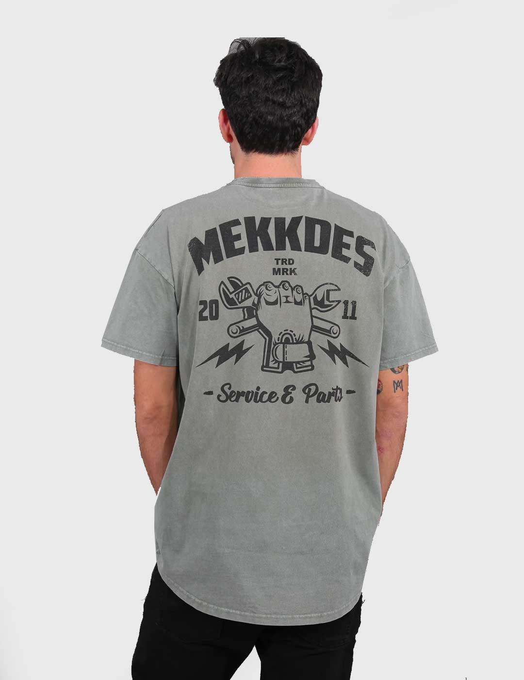 Camiseta Mekkdes Service & Partsverde para hombre