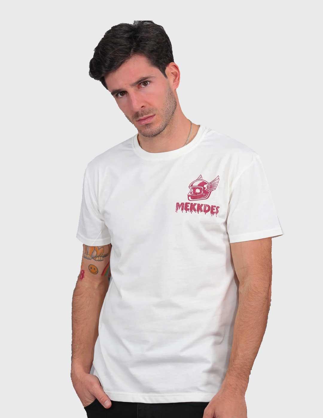 Camiseta Mekkdes Winged Helmet blanca para hombre