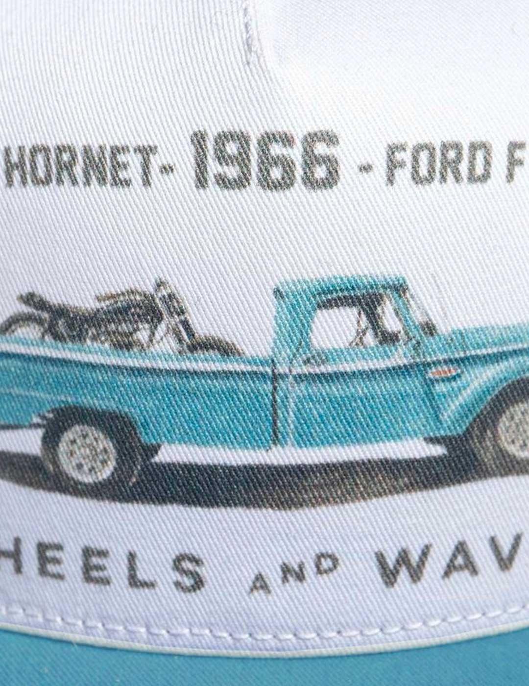 Gorra Wheels & Waves 1966 azul para hombrey  mujer