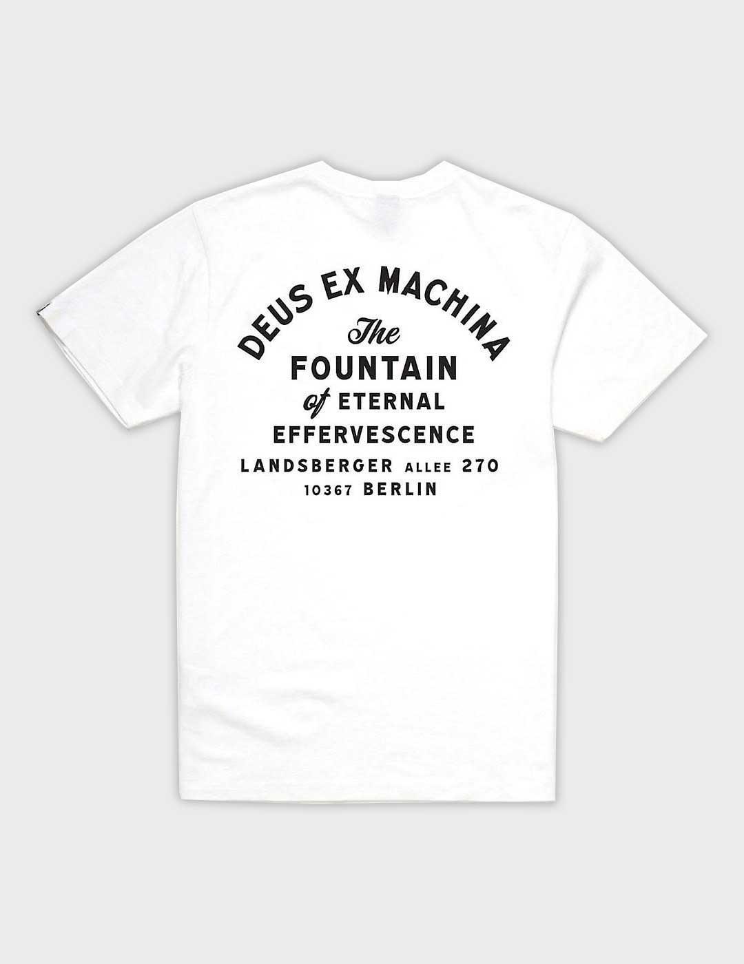 Camiseta Deus Ex Machina Berlin Address blanca para hombre