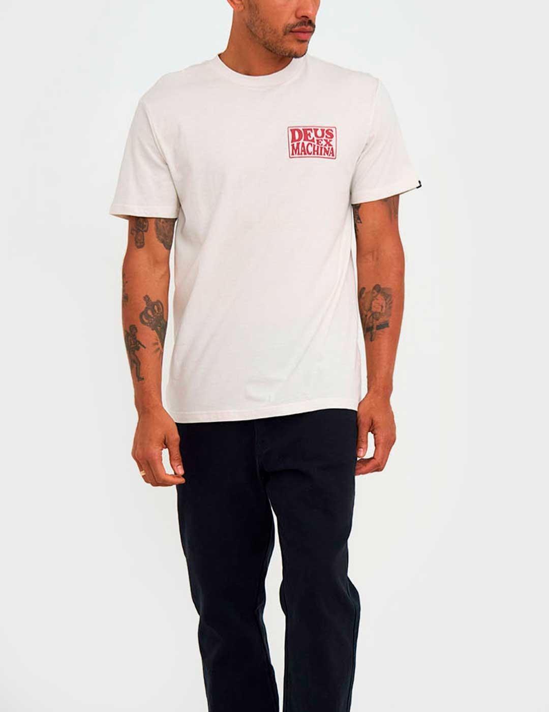 Camiseta Deus Ex Machina County Vintage blanca para hombre