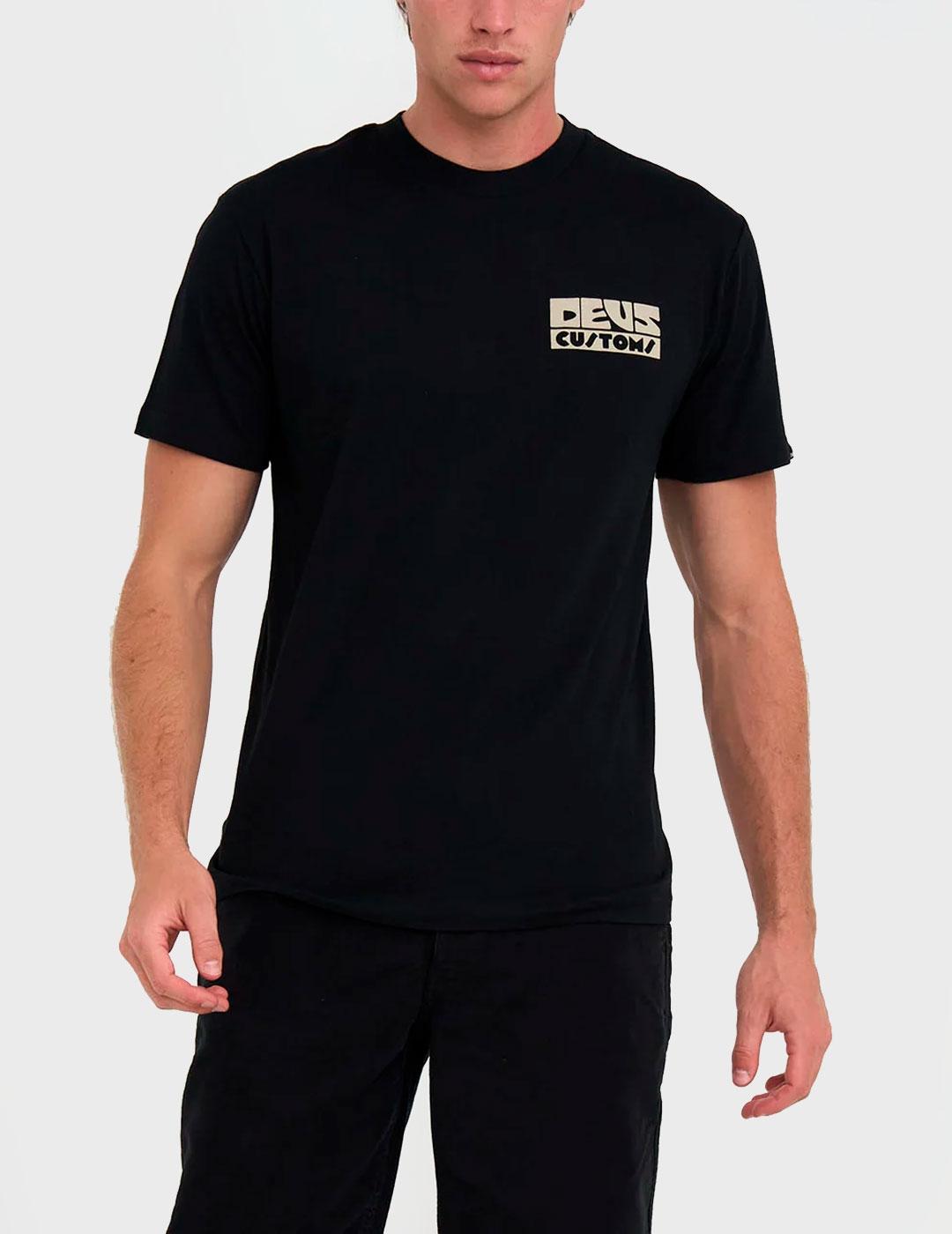 Camiseta Deus Ex Machina Pushtart negra para hombre