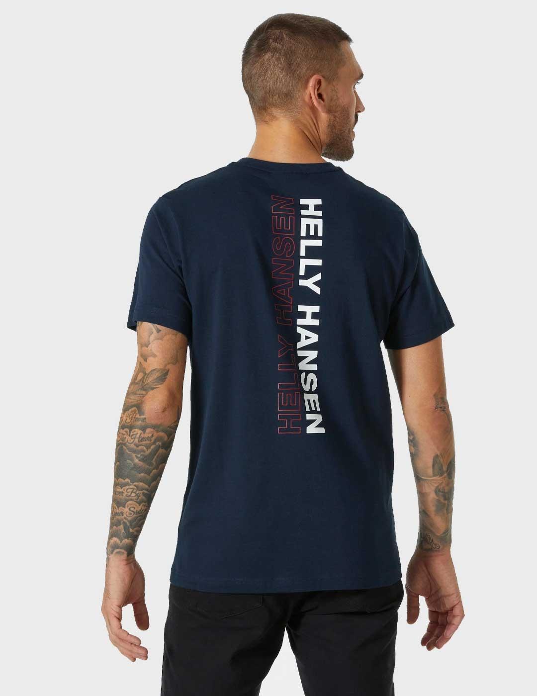 Camiseta Helly Hansen Core Graphic azul para hombre