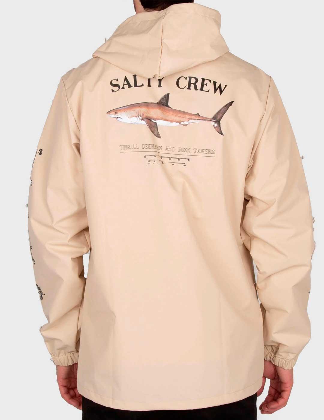 Chaqueta Salty Crew Bruce Snap Jacket beige para hombre