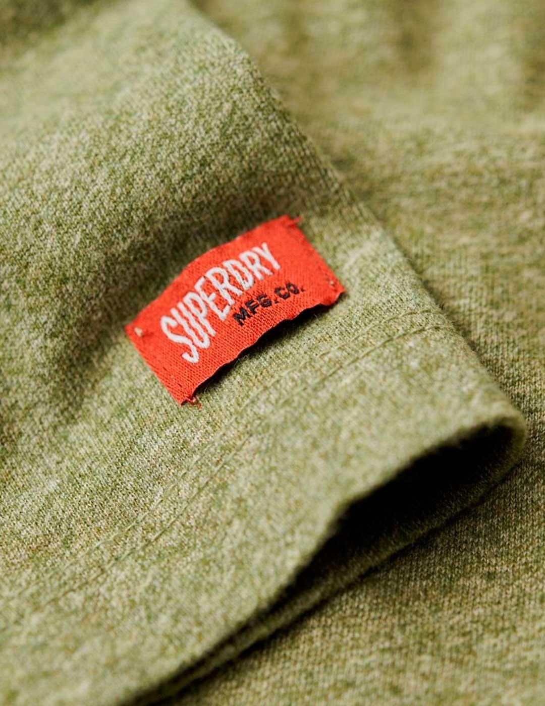 Camiseta Superdry Workwear Trade Graphic verde para hombre