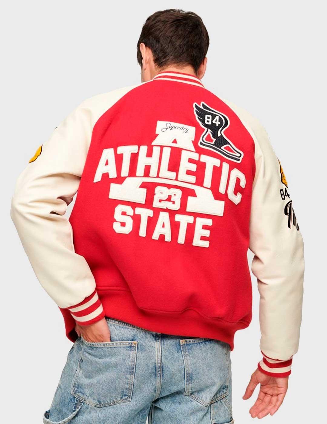 Cazadora Superdry College Varsity Patched Bomber para hombre