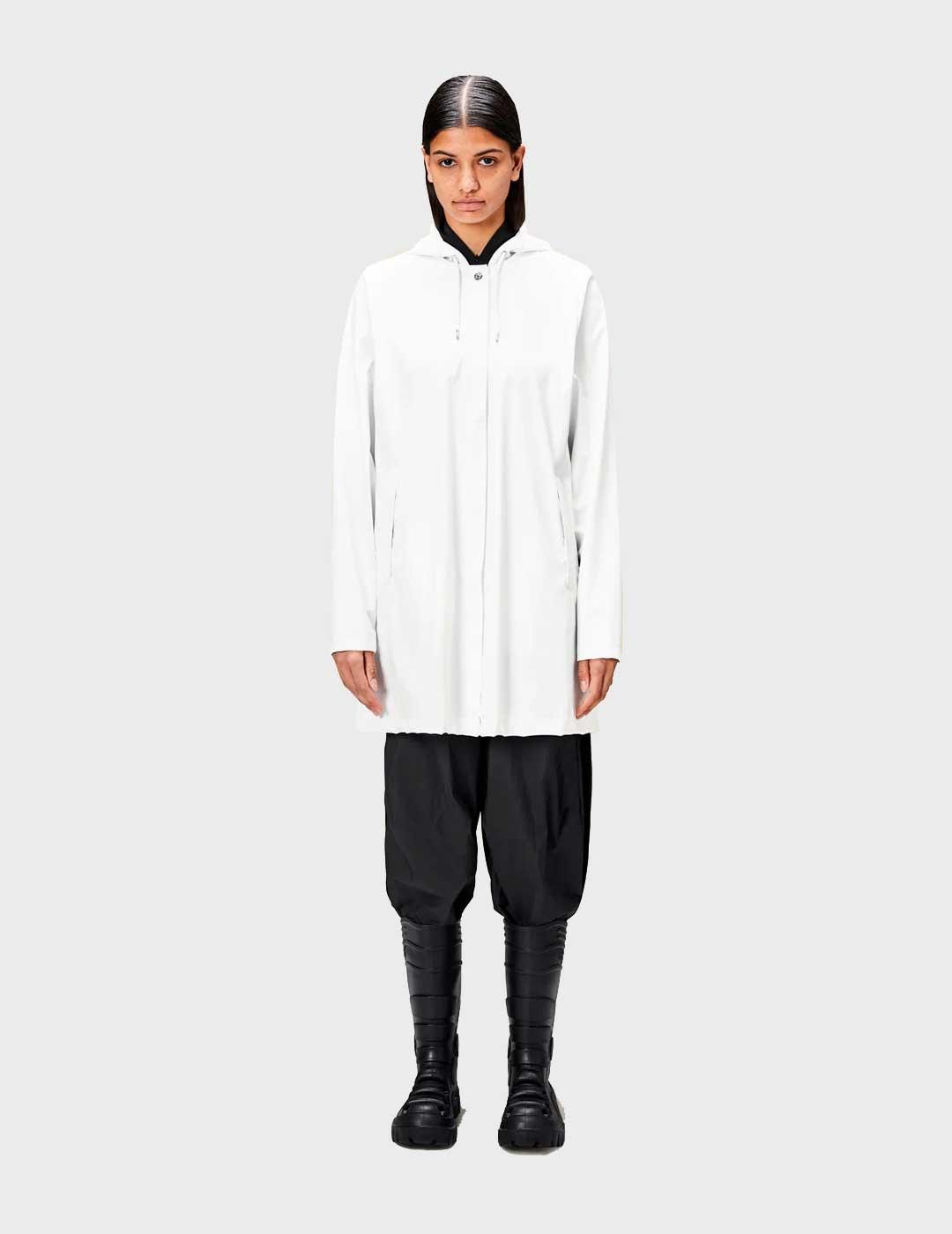 Chaqueta Impermeable Rains Line W Jacket blanca para mujer