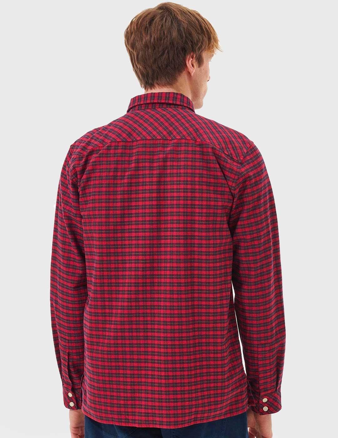 Camisa Barbour Emmerson Shirt roja para hombre
