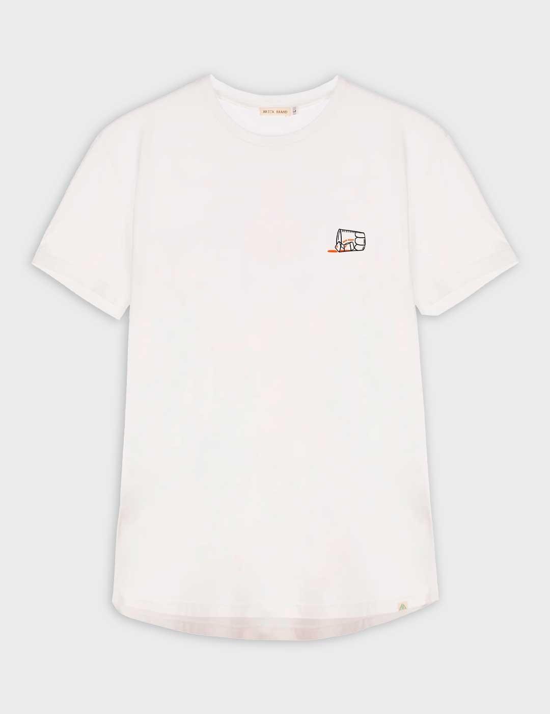 Camiseta Arica Brand Spritz blanca para hombre