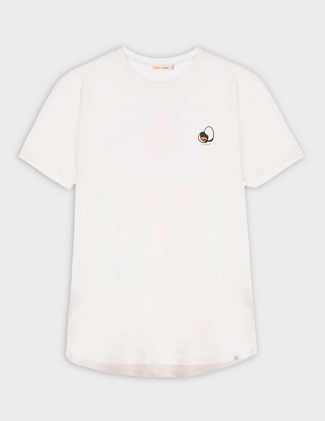 Camiseta Arica Brand Carbonara blanca unisex