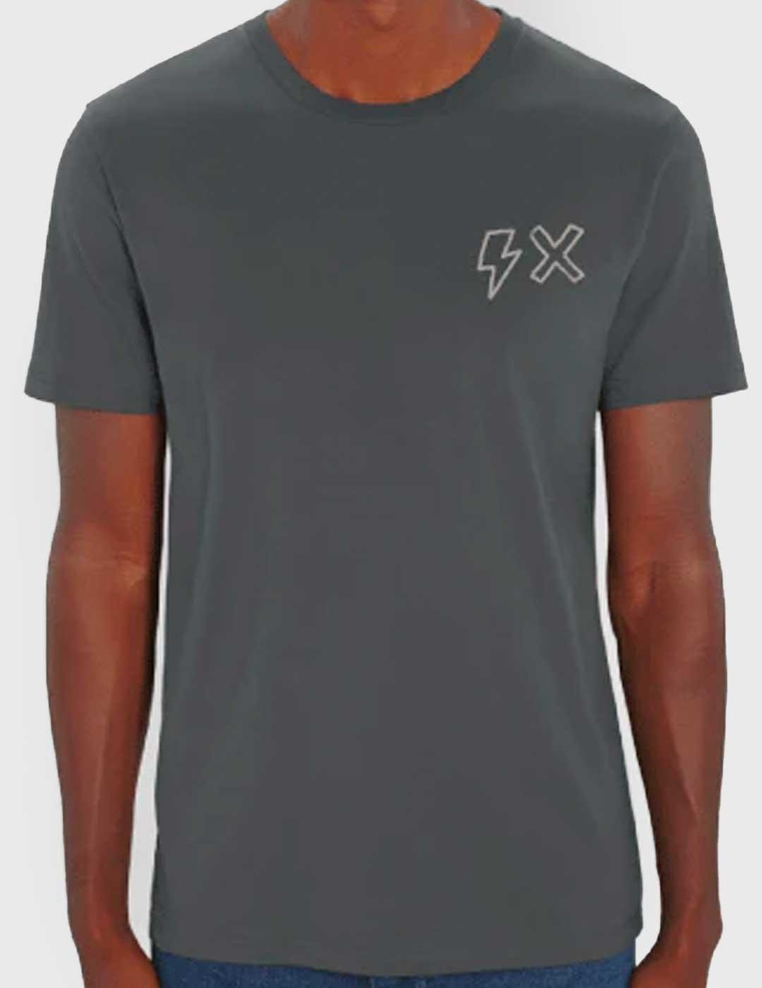 Camiseta Fika & Co Art Is Chaos gris para hombre