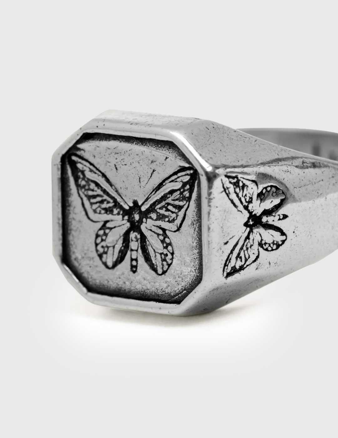 Anillo TwoJeys Butterfly Effect plateado para hombre y mujer