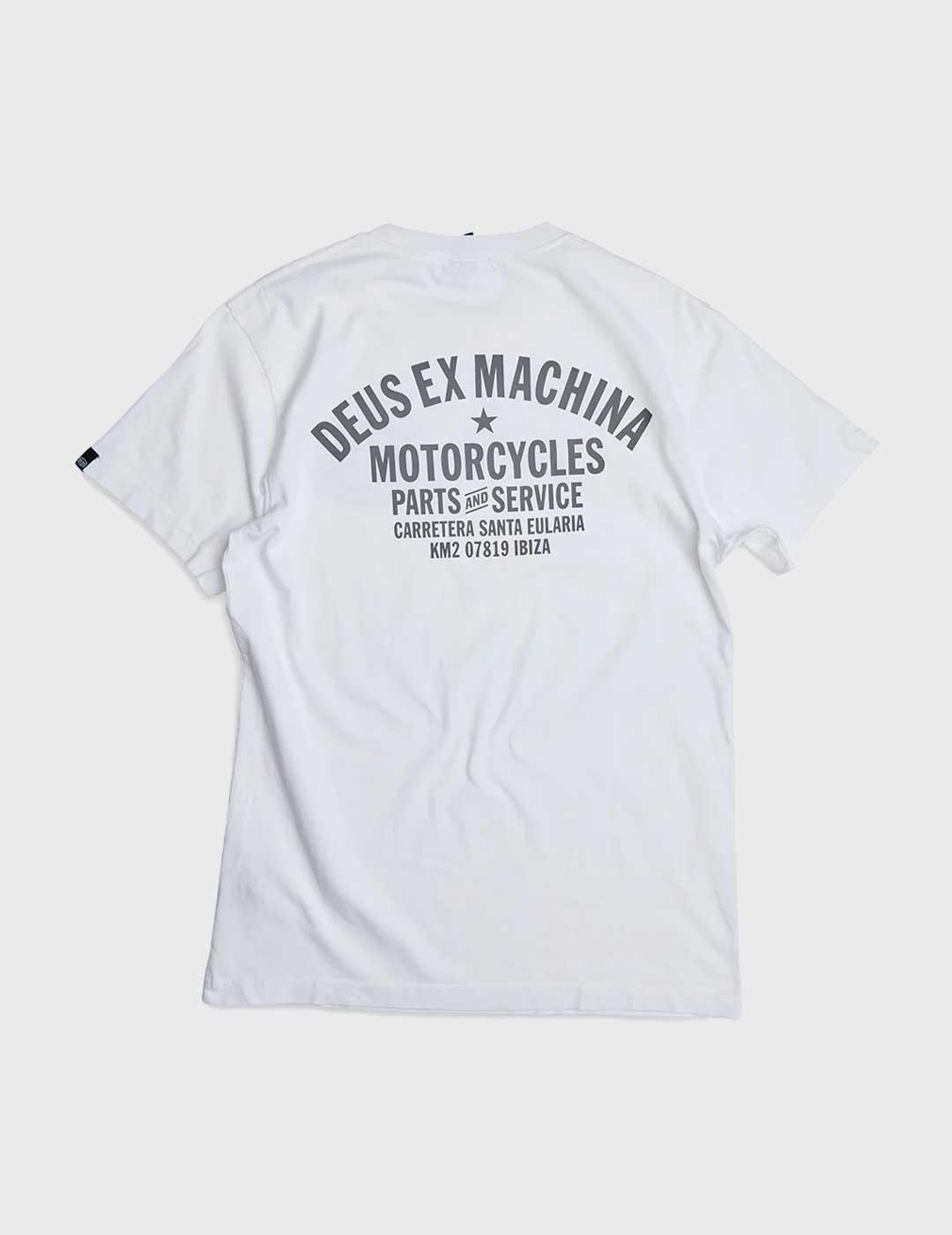 Camiseta Deus Ex Machina Ibiza Address blanca para hombre