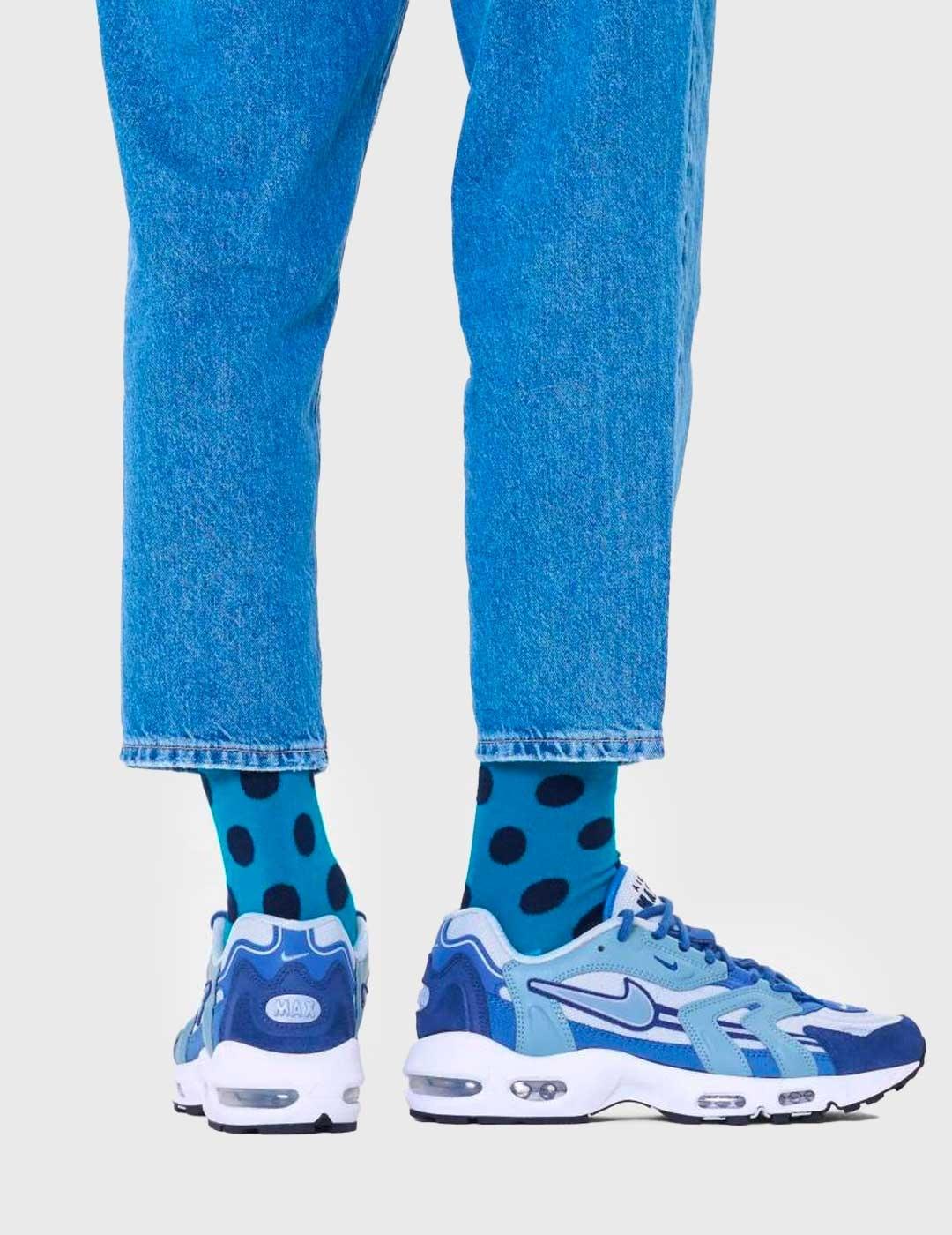 Calcetines Happy Socks Big Dot azules unisex
