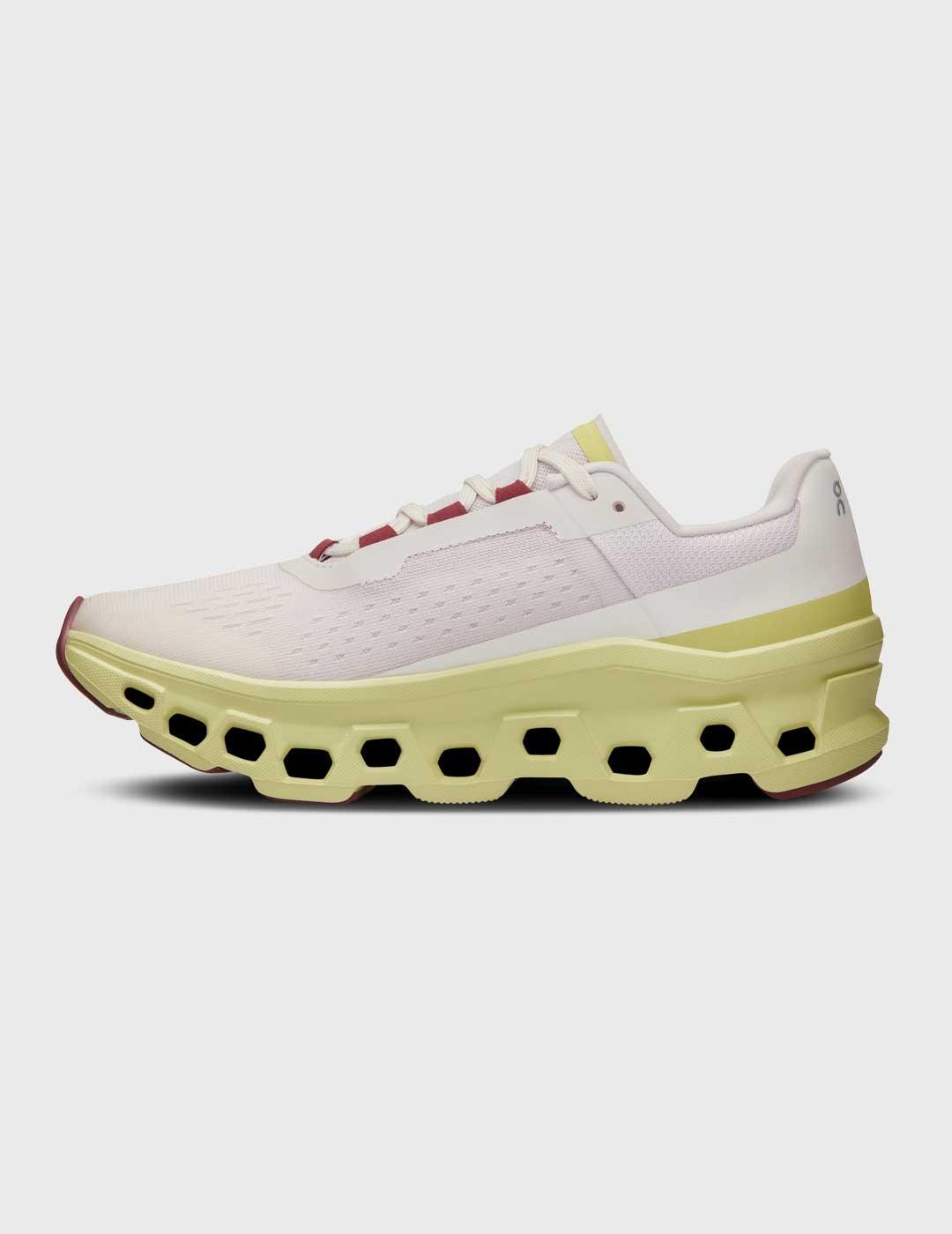 Zapatillas On Running Cloudmonster Waterproof blancas mujer