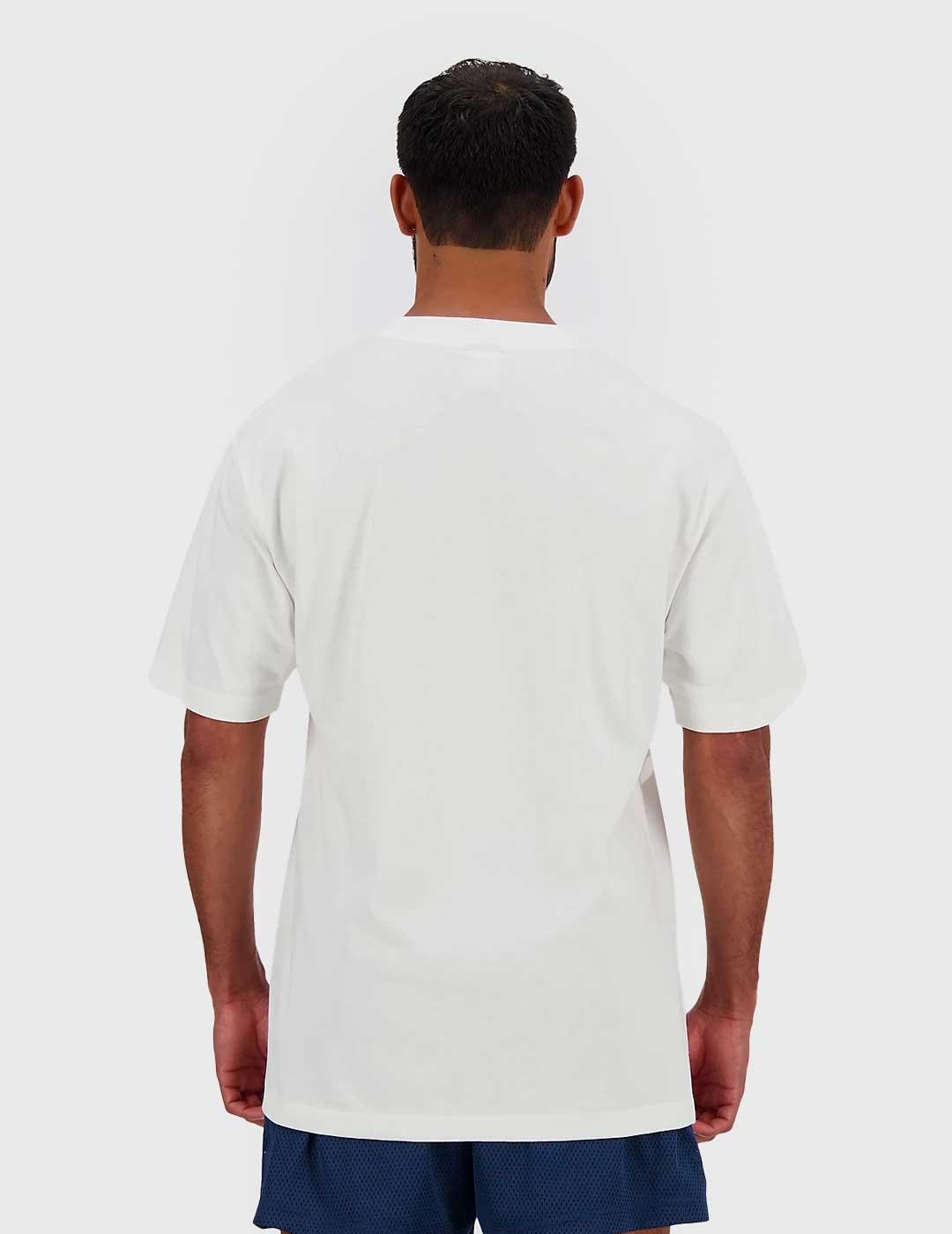 Camiseta new Balance Athletics Basketball blanca para hombre