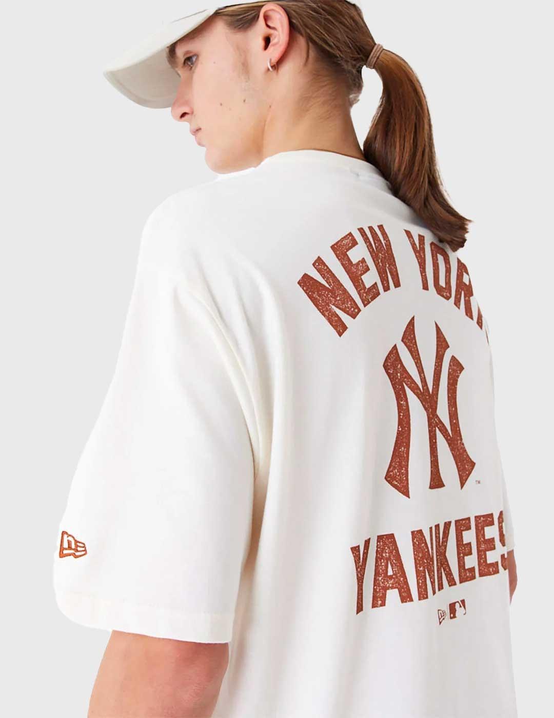 Camiseta New Era MLB Wordmark beige unisex