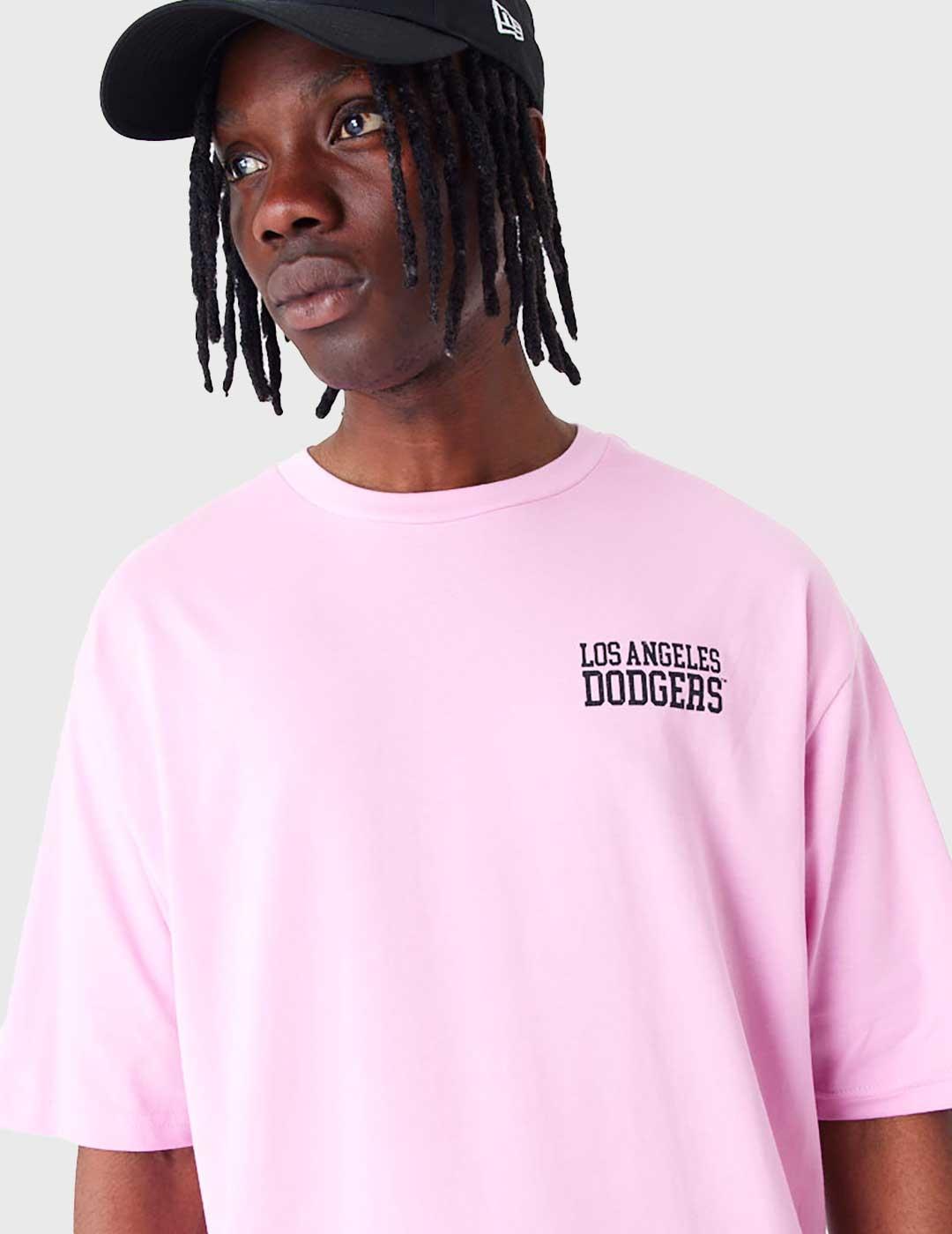 Camiseta New Era MLB Wordmardk rosa para hombre