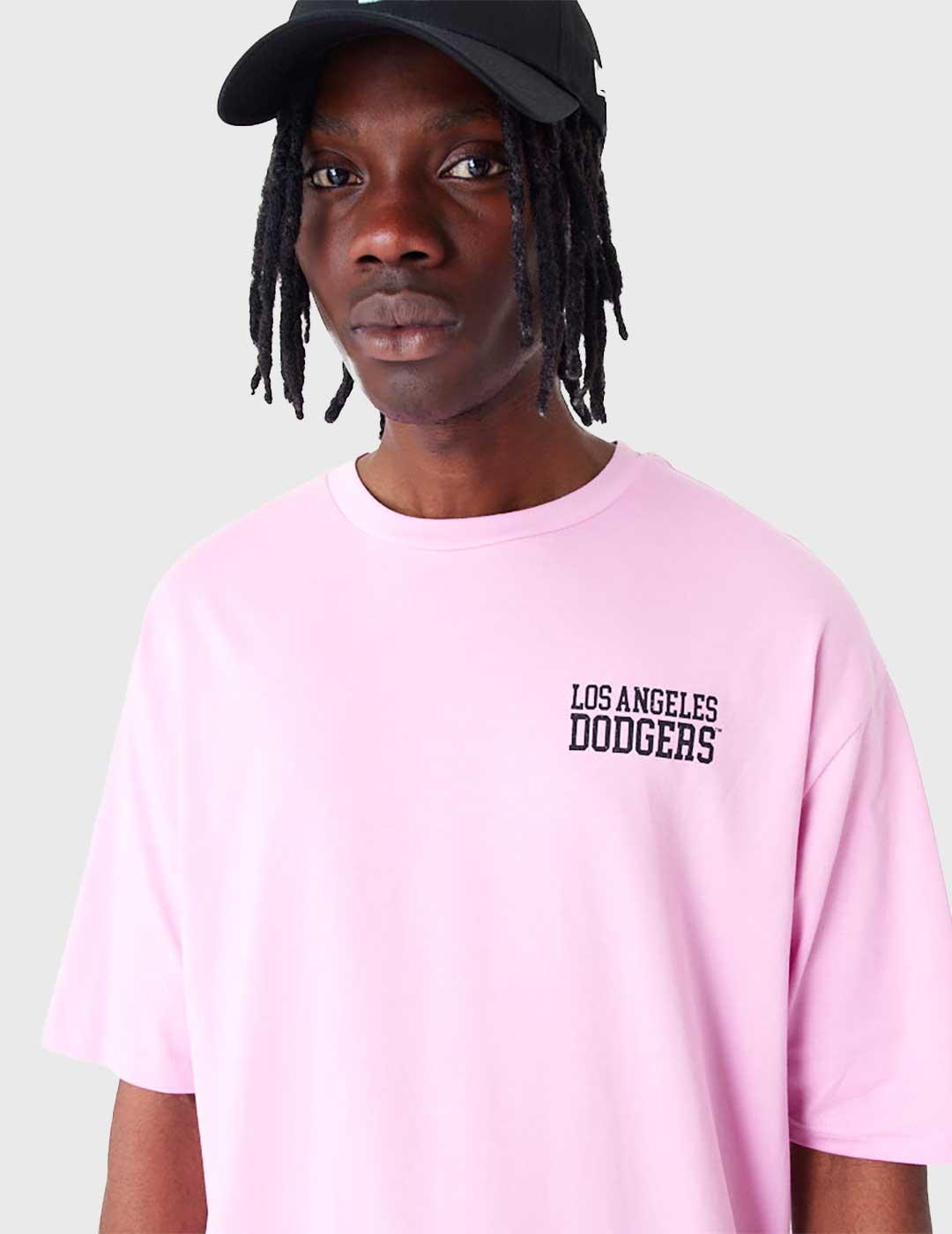 Camiseta New Era MLB Wordmardk rosa para hombre