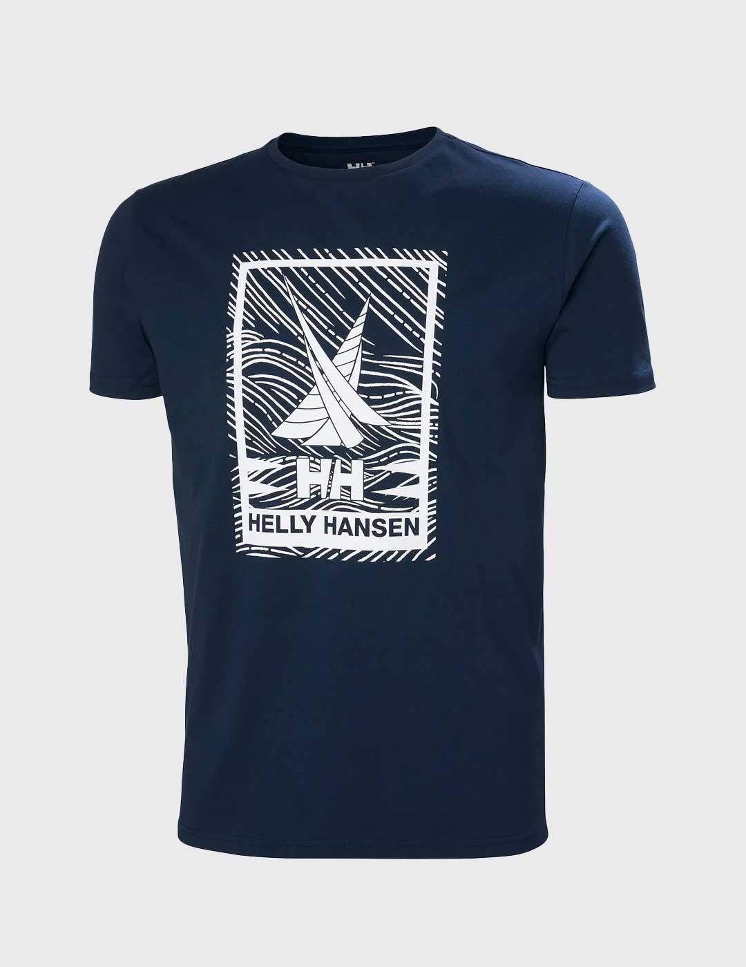 Camiseta Helly Hansen Shoreline T Shirt marino para hombre