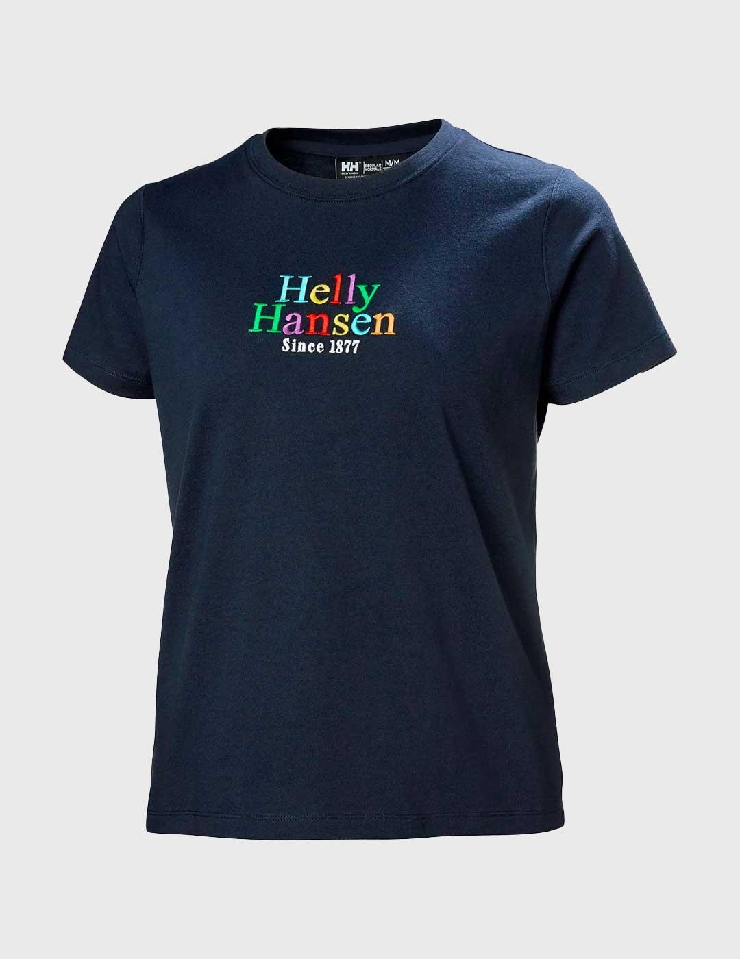 Camiseta Helly Hansen Core Graphic marino para mujer