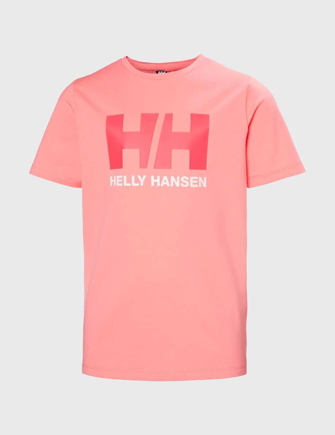 Camiseta Helly Hansen HH Logo coral para niño y niña