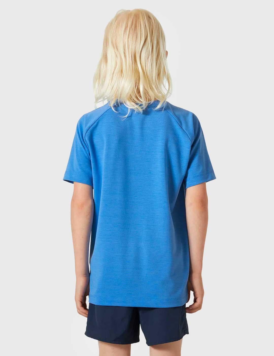 Camiseta Helly Hansen Port azul para niño y niña