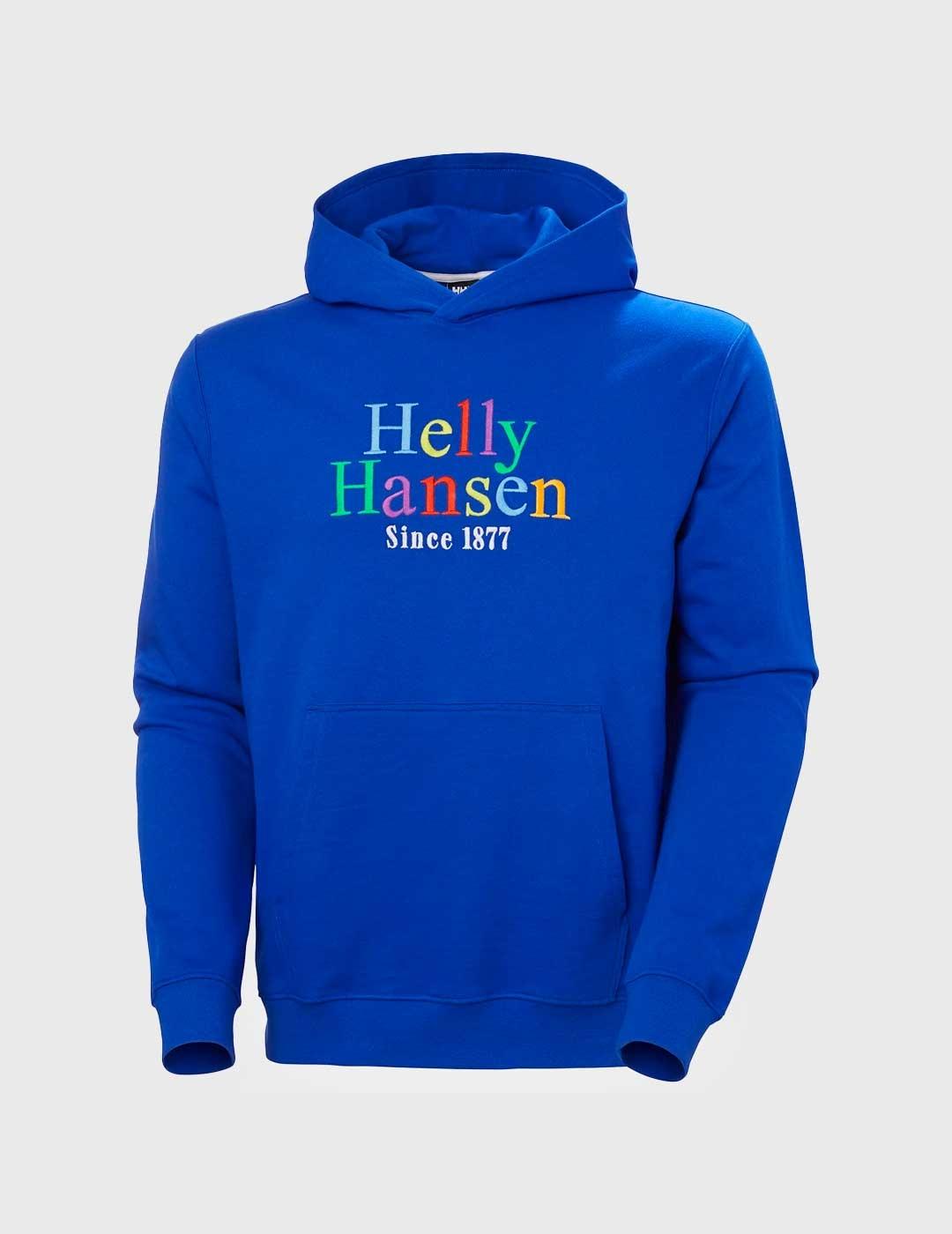 Sudadera Helly Hansen Core Graphic Hoodie azul para hombre
