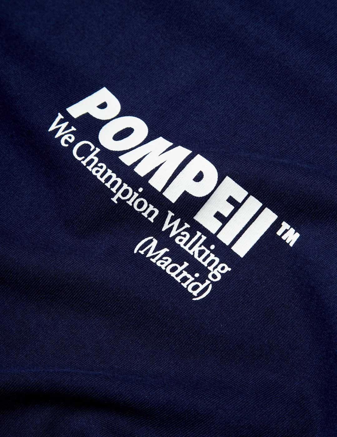 Camiseta Pompeii Brand Boxy Graphic azul marino para hombre