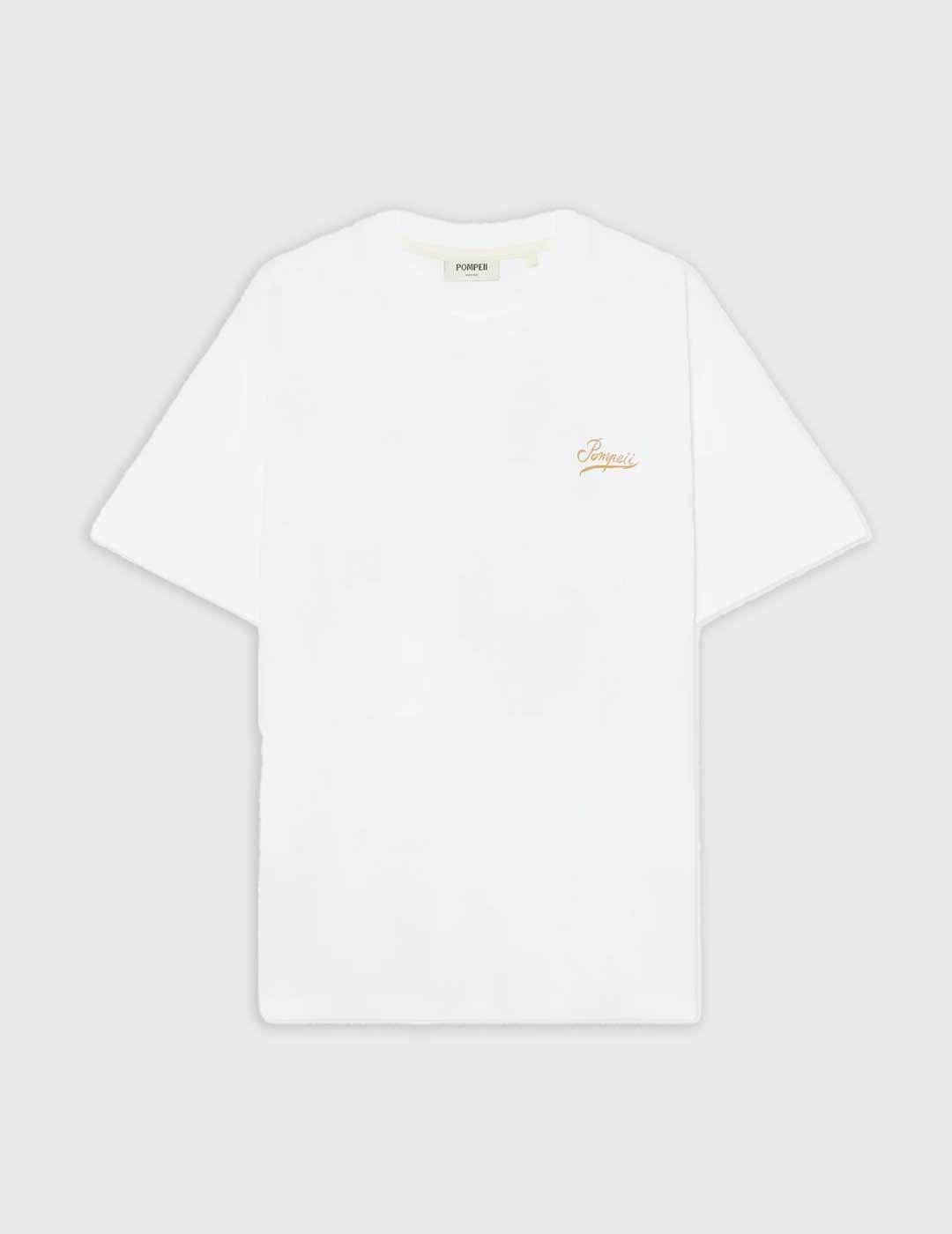 Camiseta Pompeii Brand Small Talk blanca para hombre