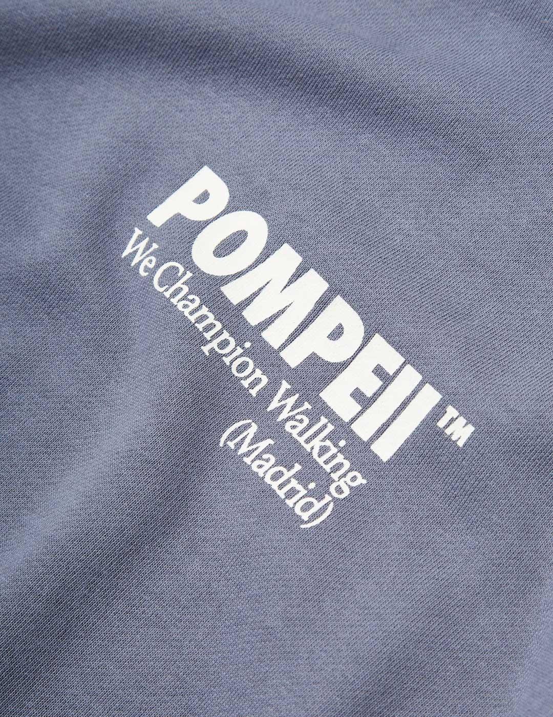 Sudadera Pompeii Brand Logo Crew Neck gris para hombre