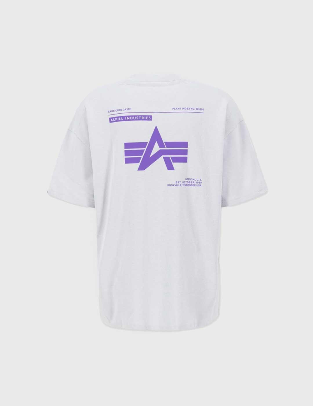 Camiseta Alpha Industries Logo BP T gris para hombre