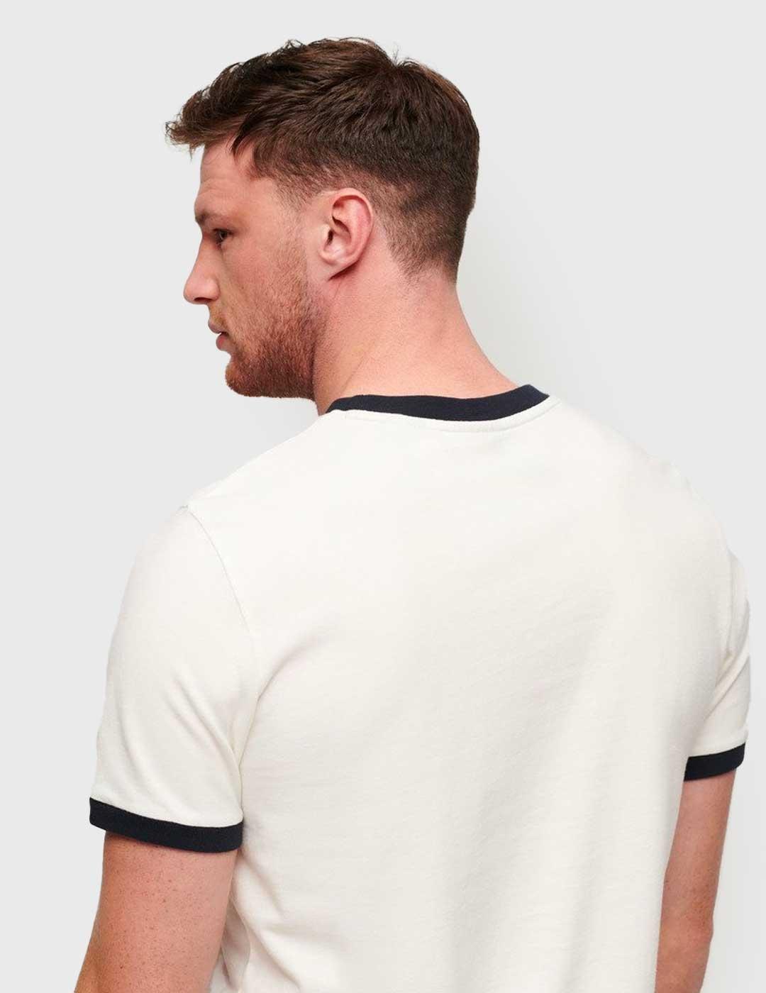 Camiseta Superdry Ringer Workwear Graphic blanca para hombre