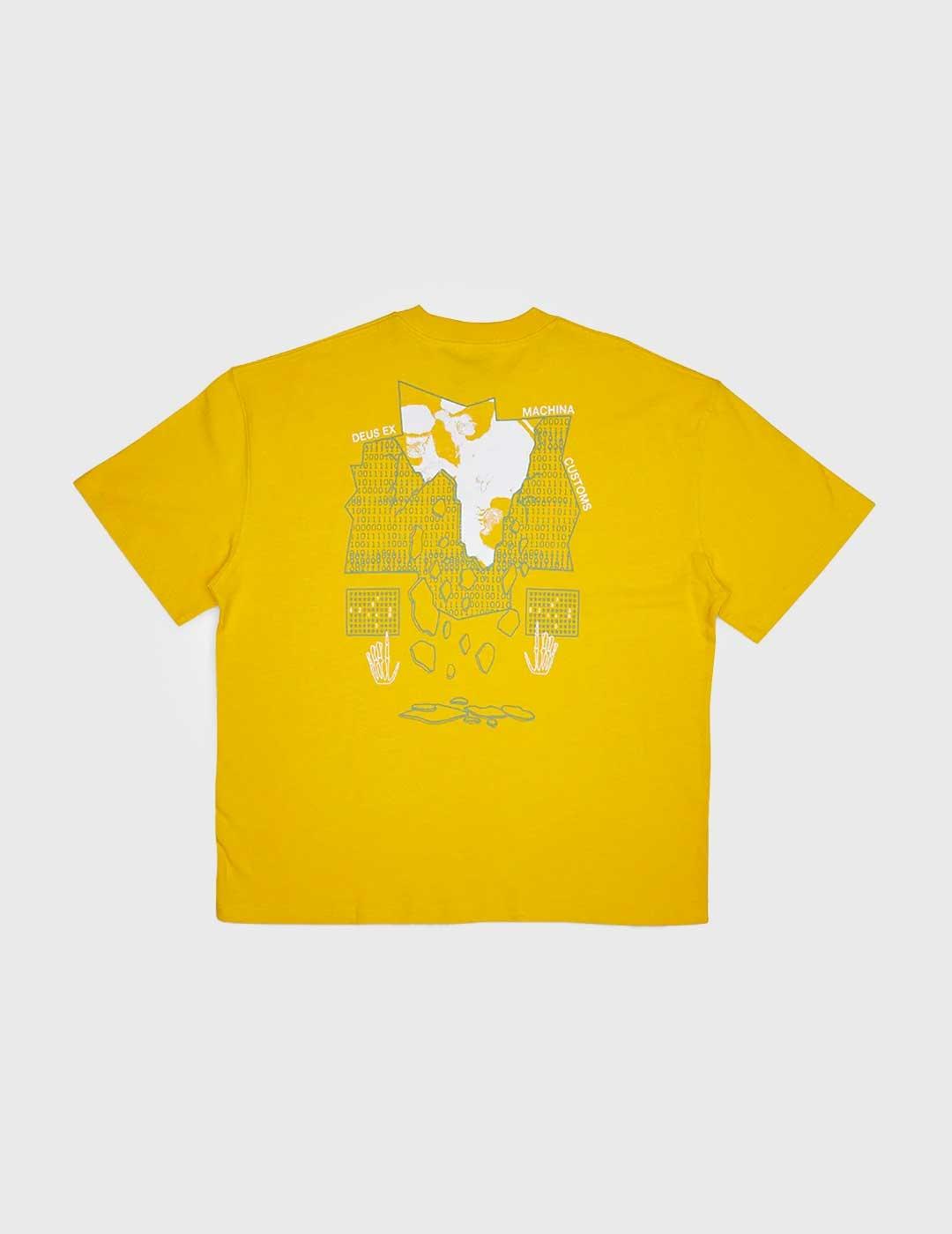 Camiseta Deus Ex Machina Primitive Learning Tee amarilla